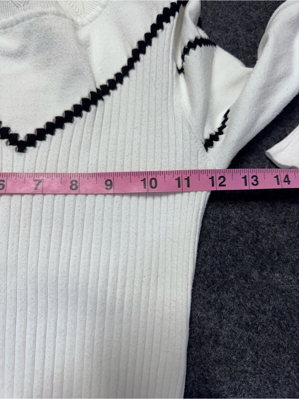 Karen Millen Pointelle Chevron Sweater - Picture 9 of 10